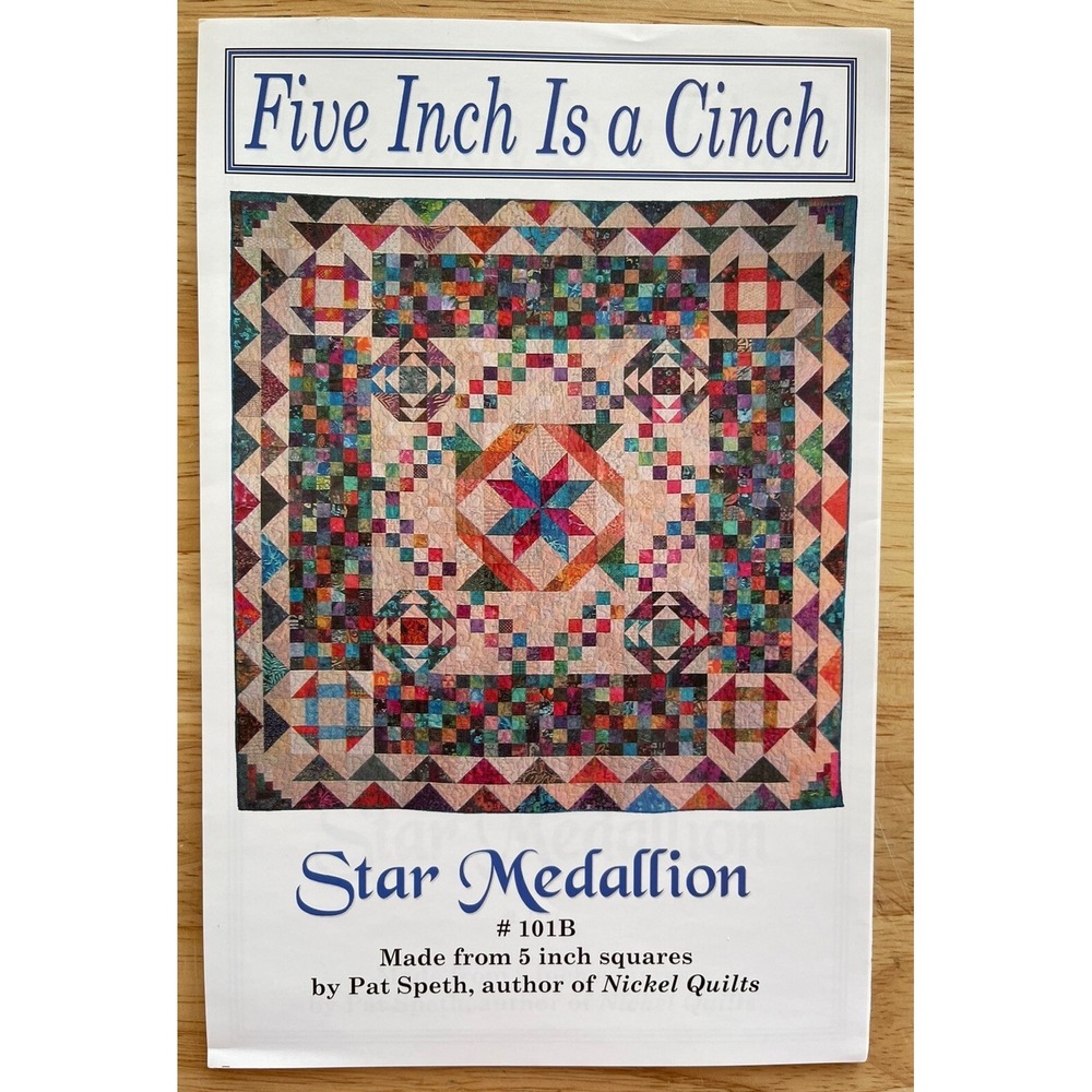 Star Medallion # 101B ~ Five Inch Is A Cinch ~ 88" X 88" ~ Skill Level: Easy